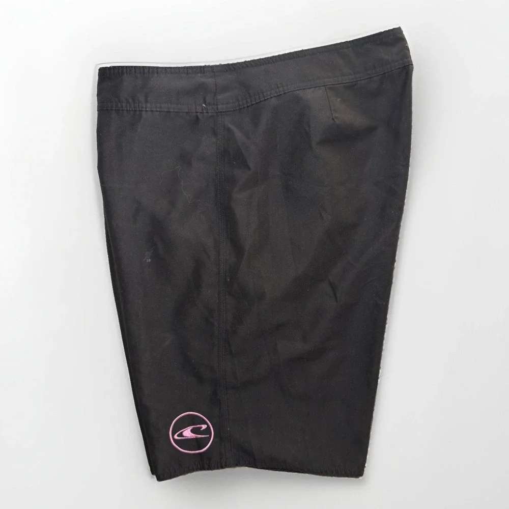 O'Neill Men's Board Shorts Size 38 Black Surf Swim Beach Drawstring Cargo Pocket